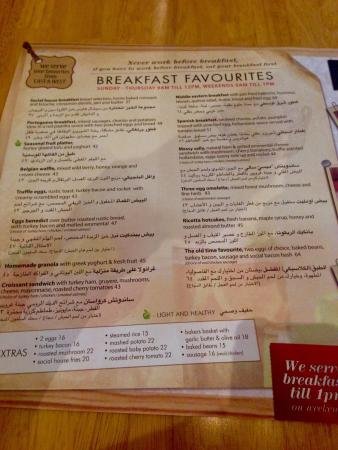 Social House resturant -menu