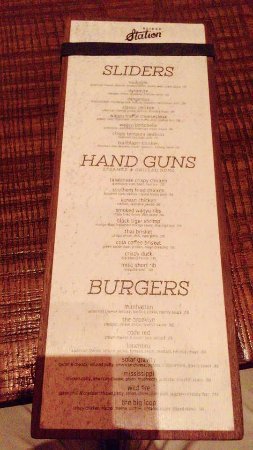 slider station resturant menu