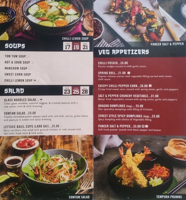 Golden Dragon Restaurant menu