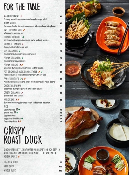 The Noodle House Menu