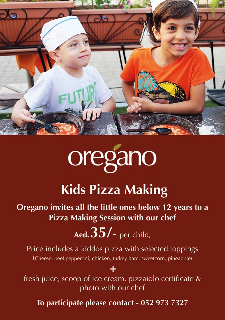 Oregano Restaurants menu