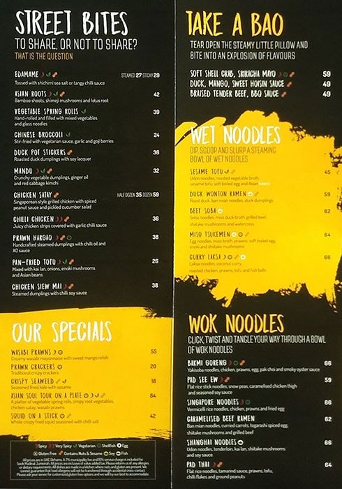 The Noodle House Menu