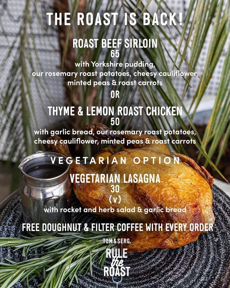 Tom&Serg coffee menu