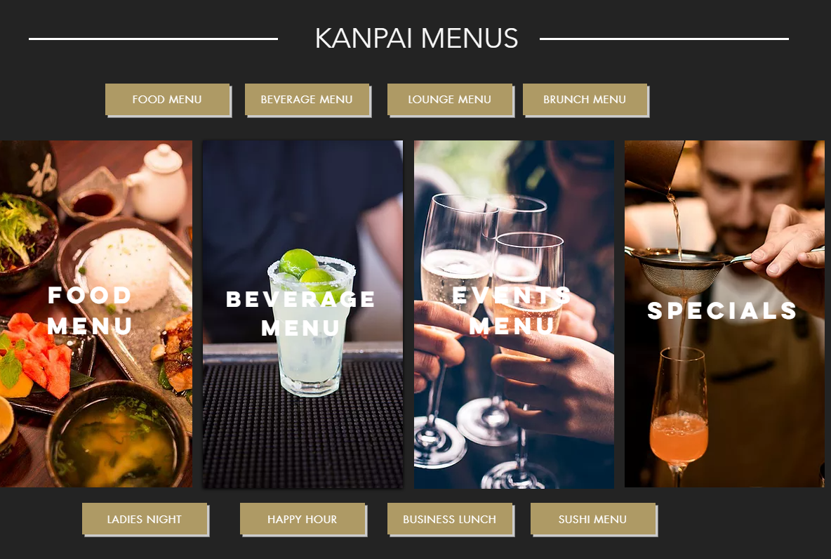 Kanpai Menu