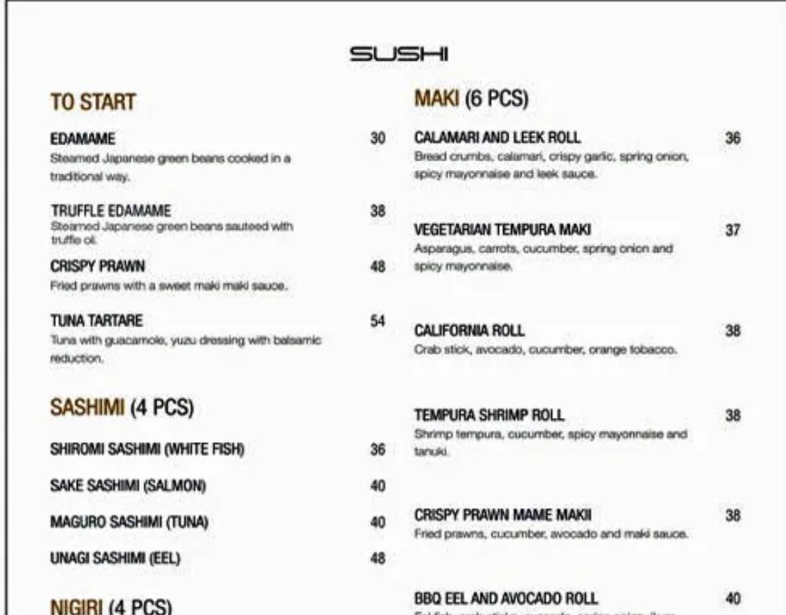 Republic & Co. Restaurant and Lounge menu