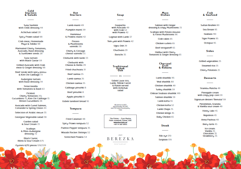 Chalet Berezka restaurant