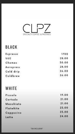 CUPZCAFE منيو