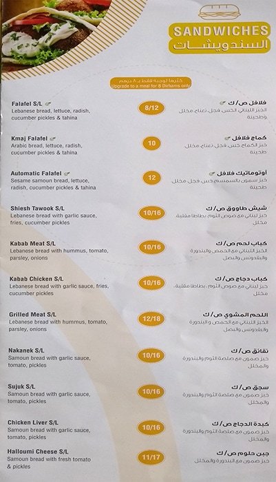 Automatic Menu
