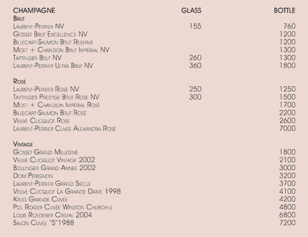 Menu of Neos