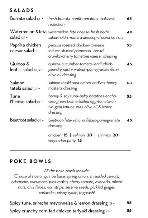 مطعم بارلور بوتيك دبي منيو