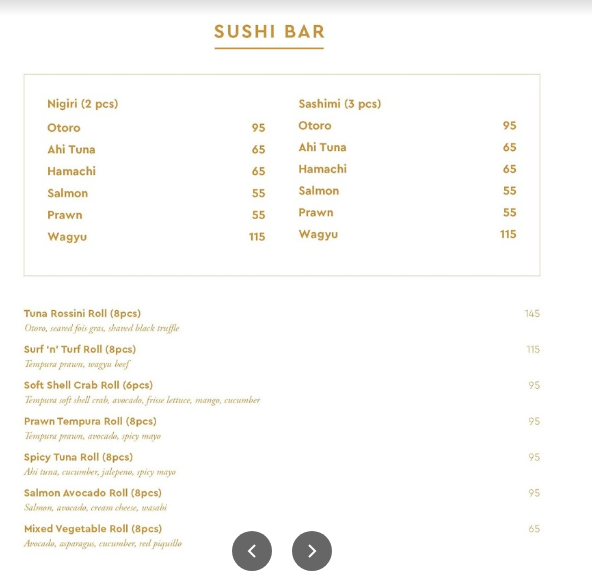 منيو مطعم Surf Club