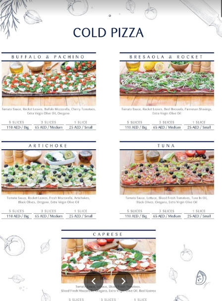 منيو Borbone Pizzeria & caffe