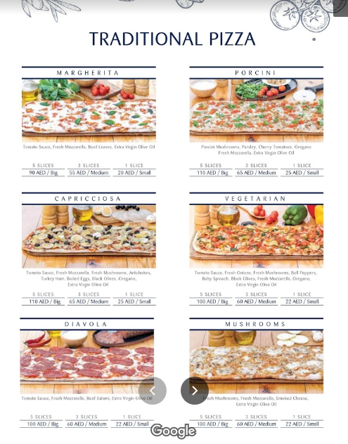 منيو Borbone Pizzeria & caffe