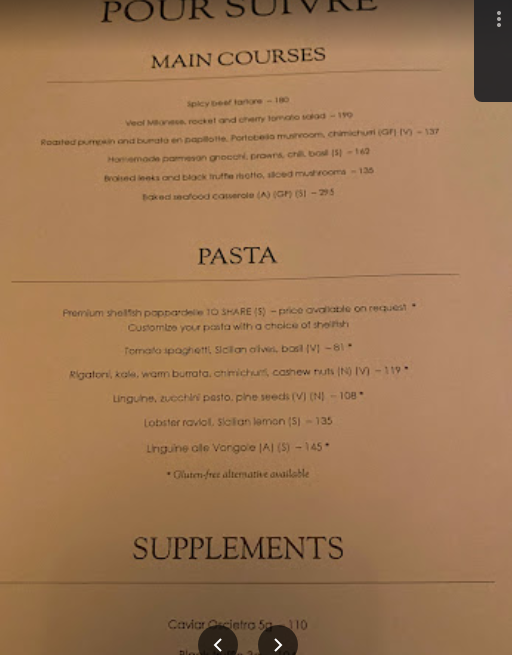 منيو مطعم Twiggy by La Cantine دبي
