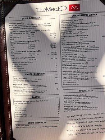 The Meat Co. menu